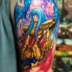 colorful anime tattoos